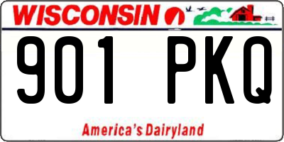 WI license plate 901PKQ