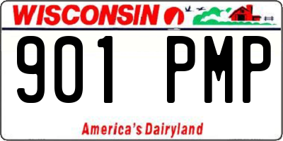 WI license plate 901PMP