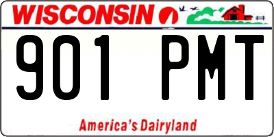 WI license plate 901PMT