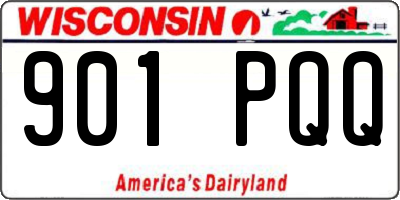 WI license plate 901PQQ