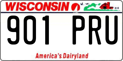 WI license plate 901PRU