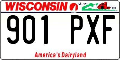 WI license plate 901PXF
