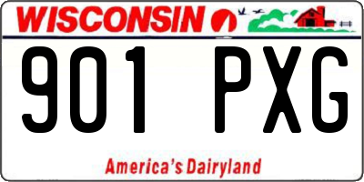 WI license plate 901PXG