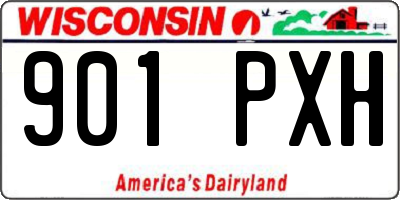 WI license plate 901PXH