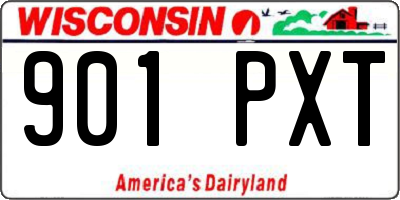 WI license plate 901PXT