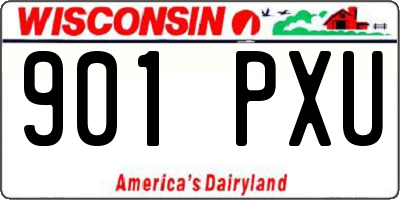 WI license plate 901PXU