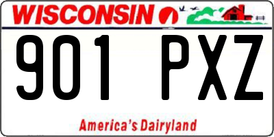 WI license plate 901PXZ