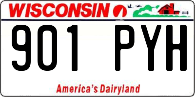 WI license plate 901PYH