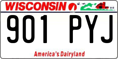 WI license plate 901PYJ