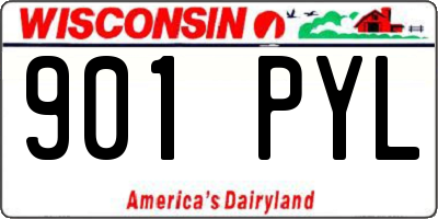 WI license plate 901PYL