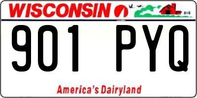 WI license plate 901PYQ