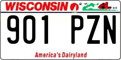 WI license plate 901PZN