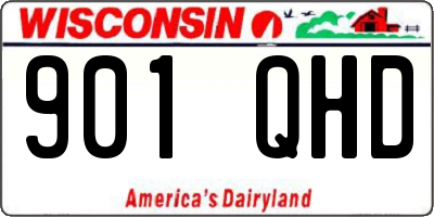 WI license plate 901QHD