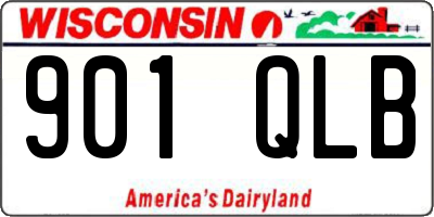 WI license plate 901QLB