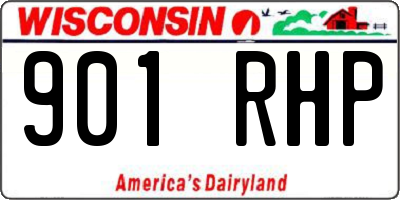WI license plate 901RHP