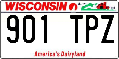 WI license plate 901TPZ