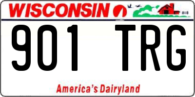 WI license plate 901TRG