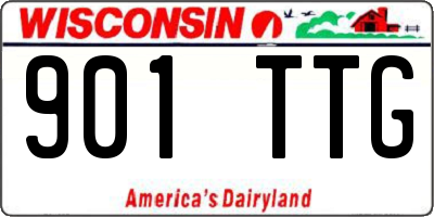 WI license plate 901TTG