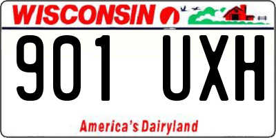 WI license plate 901UXH
