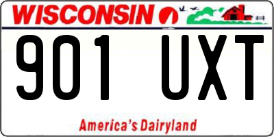 WI license plate 901UXT