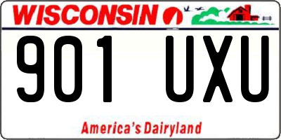 WI license plate 901UXU