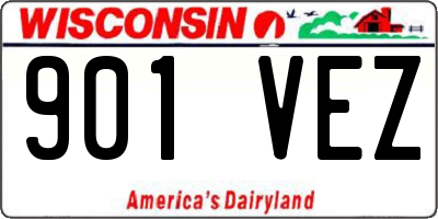 WI license plate 901VEZ