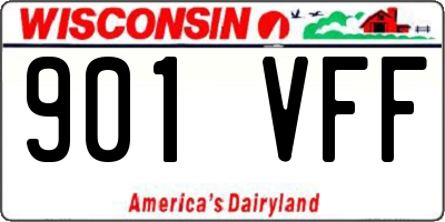 WI license plate 901VFF
