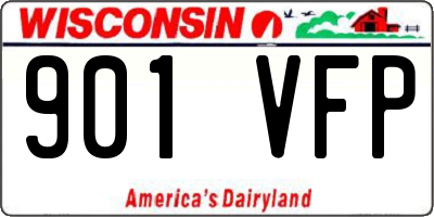 WI license plate 901VFP