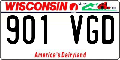 WI license plate 901VGD