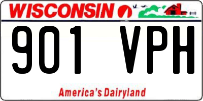 WI license plate 901VPH