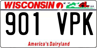 WI license plate 901VPK