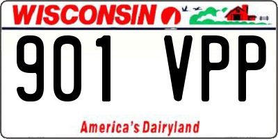 WI license plate 901VPP