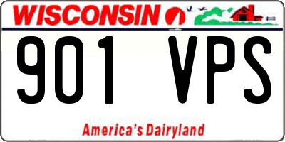 WI license plate 901VPS