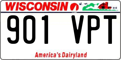 WI license plate 901VPT