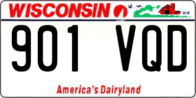WI license plate 901VQD