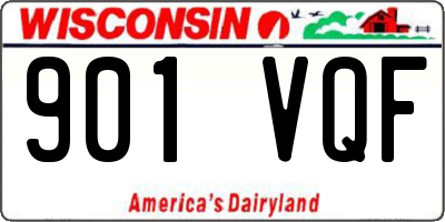 WI license plate 901VQF