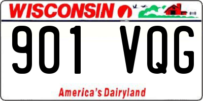 WI license plate 901VQG