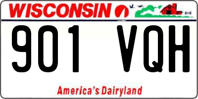 WI license plate 901VQH