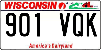 WI license plate 901VQK