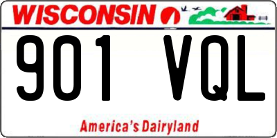 WI license plate 901VQL