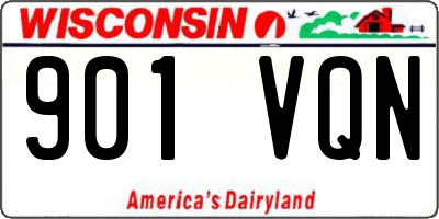 WI license plate 901VQN