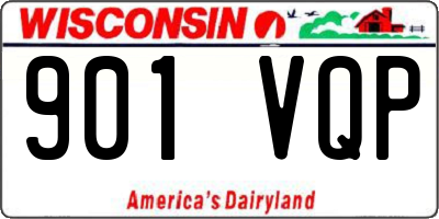WI license plate 901VQP