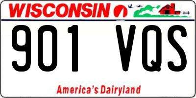 WI license plate 901VQS