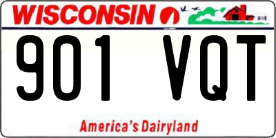 WI license plate 901VQT