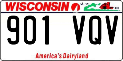 WI license plate 901VQV