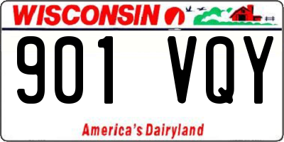 WI license plate 901VQY