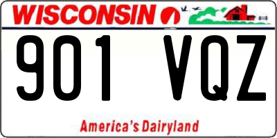 WI license plate 901VQZ