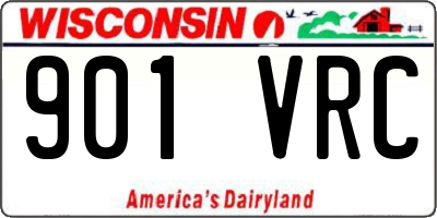 WI license plate 901VRC