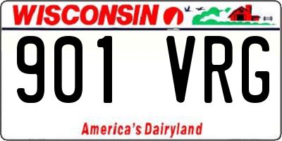 WI license plate 901VRG