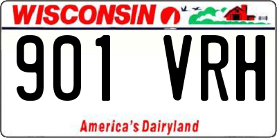 WI license plate 901VRH